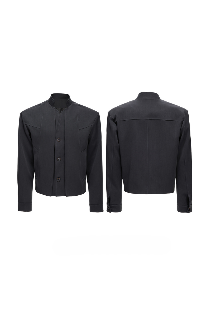 Deconstructed Layered Blazer Jacket