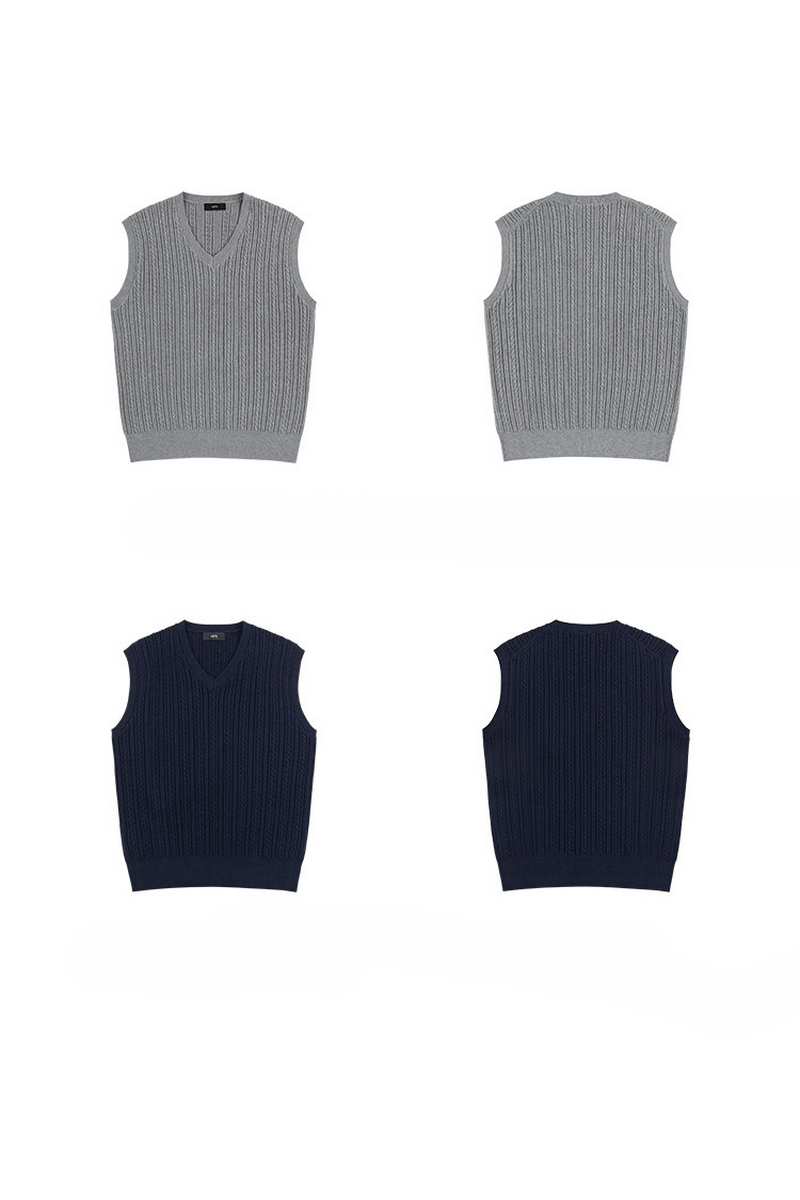 Cable Knit Sweater Vest