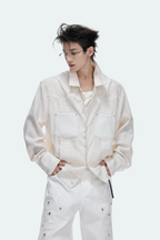 Floral Embroidered Linen Shirt