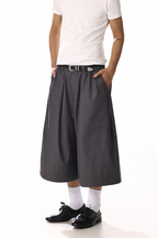 Pleated Wide Leg Culottes