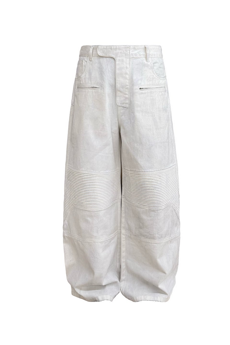 Waxed Biker Jeans
