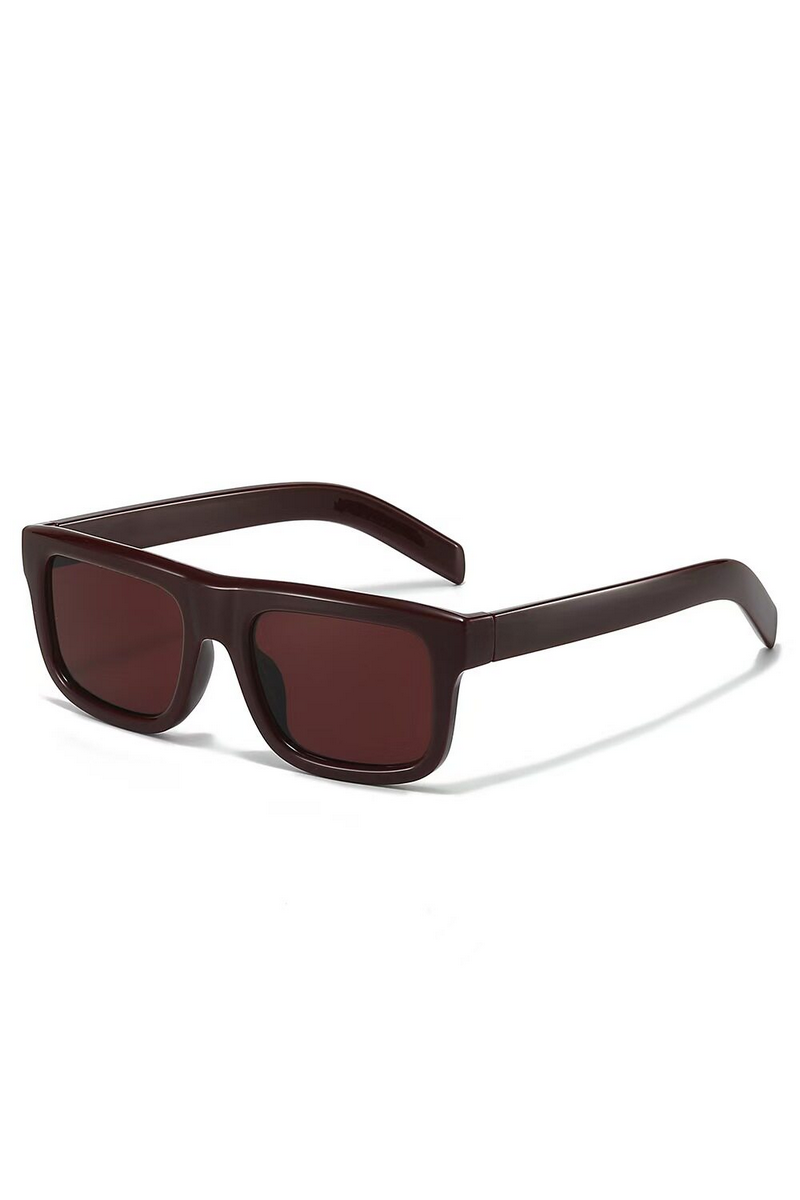 Retro Flat Top Square Sunglasses