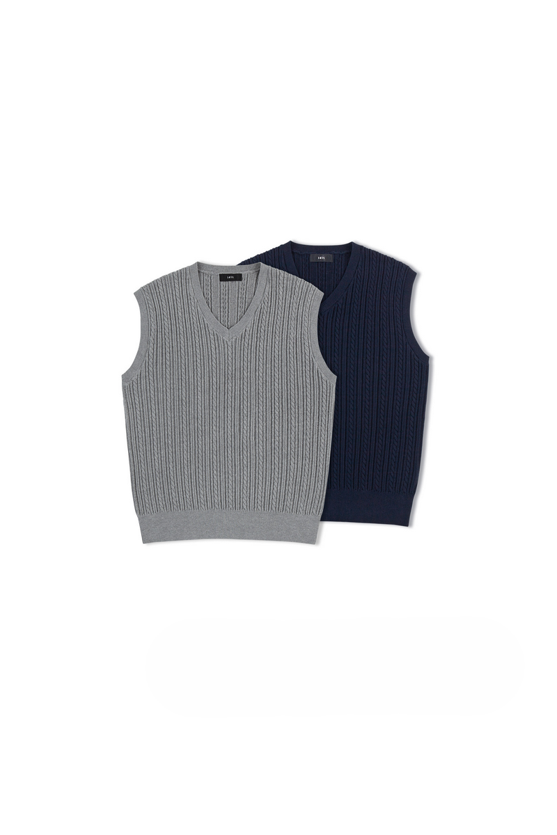 Cable Knit Sweater Vest