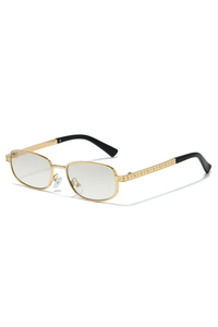 Gold Frame Light Gray Film