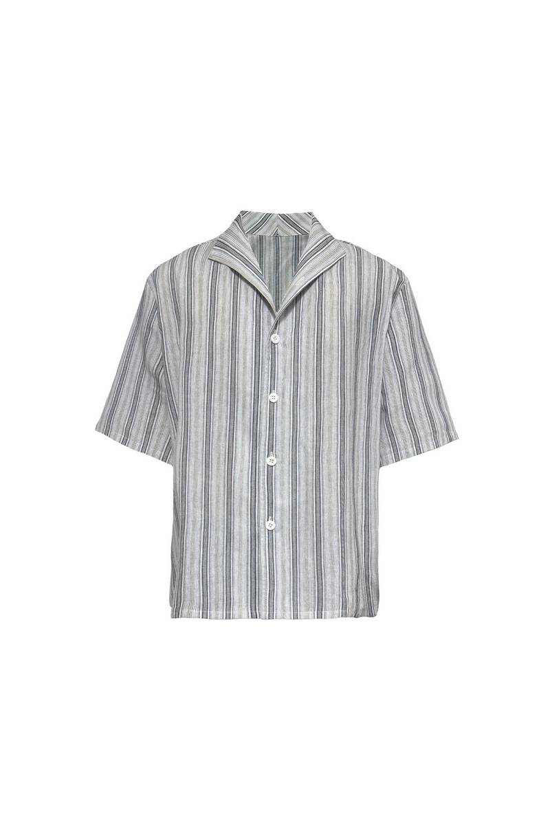 Striped Cotton Linen Shirt