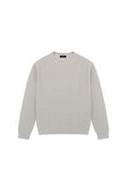 Waffle Knit Crewneck Sweater