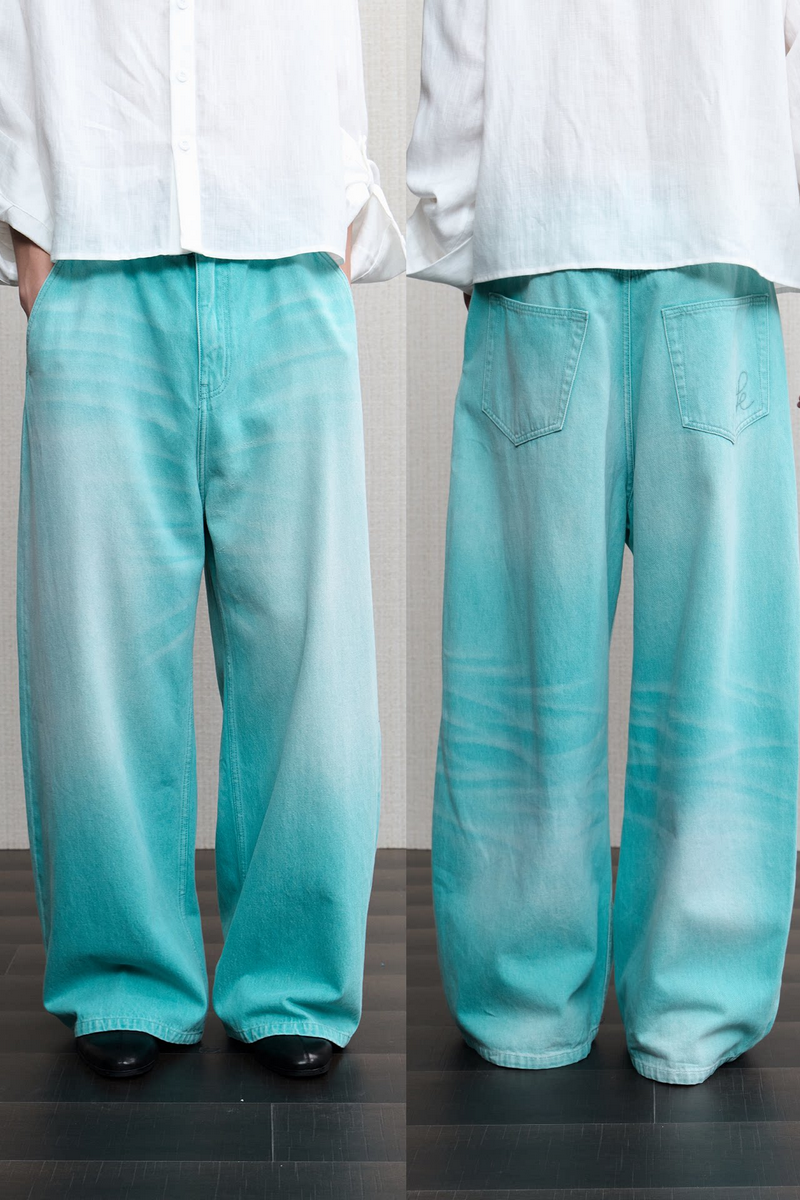 Washed Wide Leg Jeans