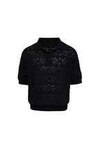 Openwork Leaf Pattern Shirt