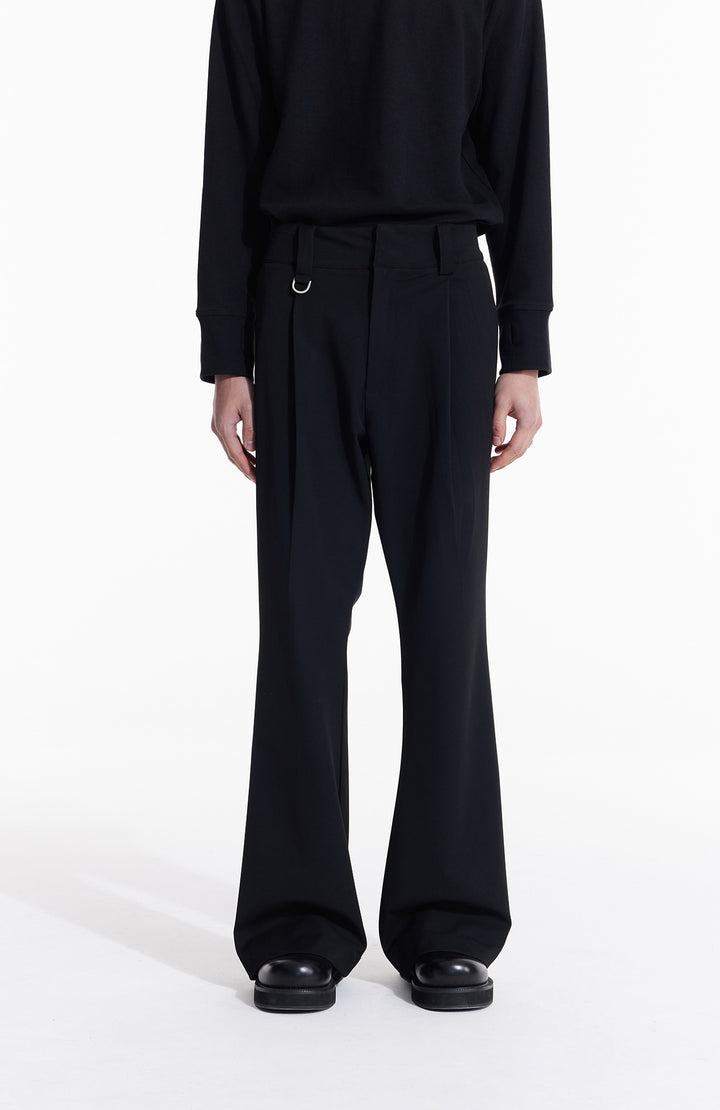 Flared Casual Suit Trousers