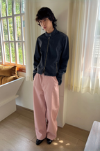 Metallic Wide Leg Jeans