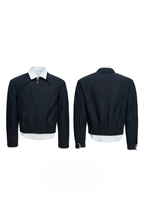 Layered Shirt Panel Jacket
