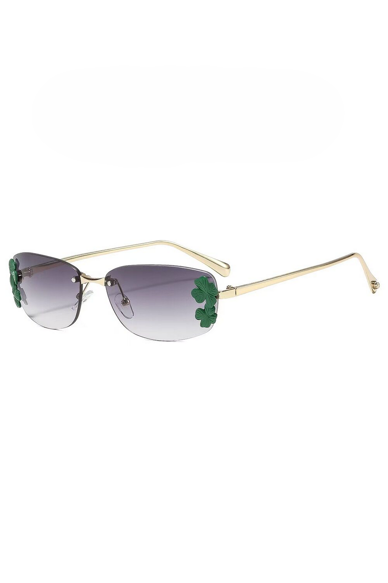 Elegant Rimless Leaf Sunglasses