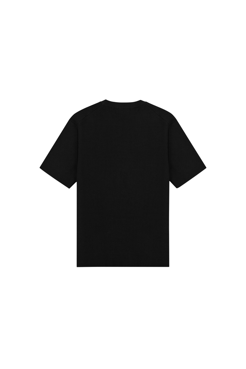 Ribbed Short Sleeve Sweater