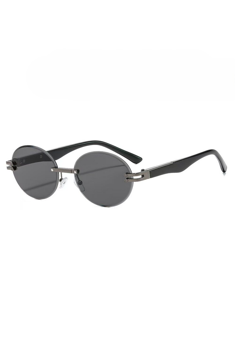 Rimless Oval Sunglasses