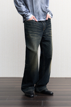 Vintage Wash Straight Jeans