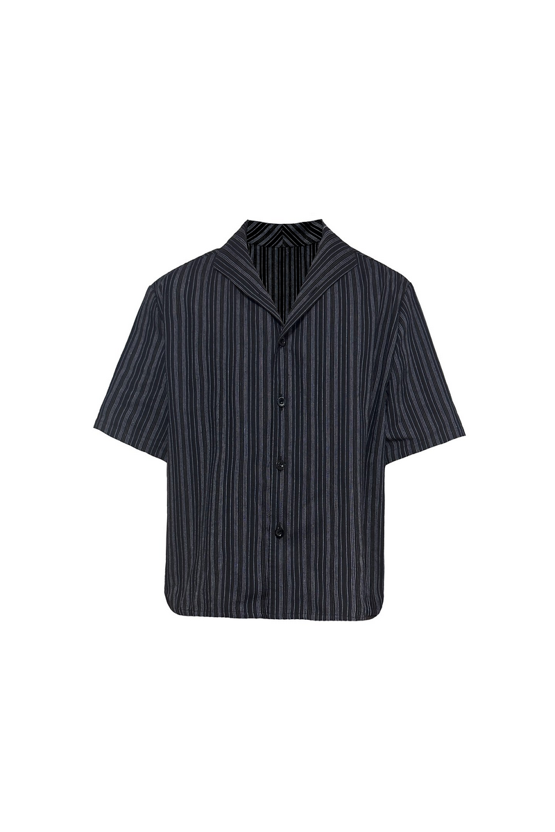 Striped Cotton Linen Shirt