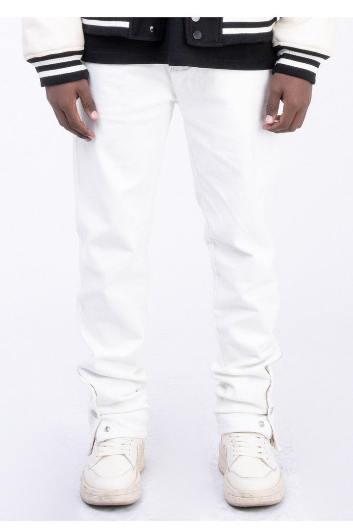 Buttons Straight Jeans - US Only