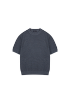 Waffle Knit Crewneck T-Shirt