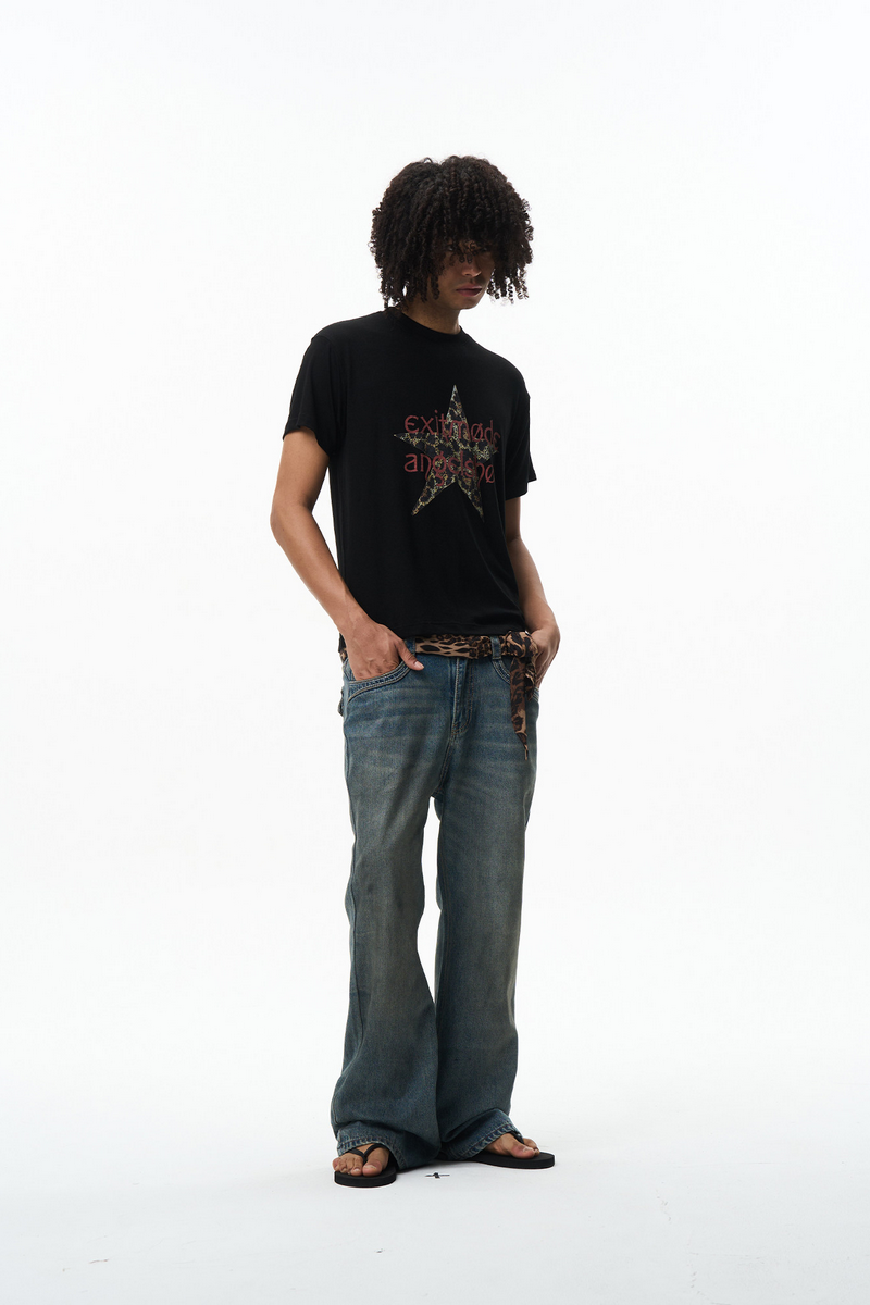 Washed Flared Jeans