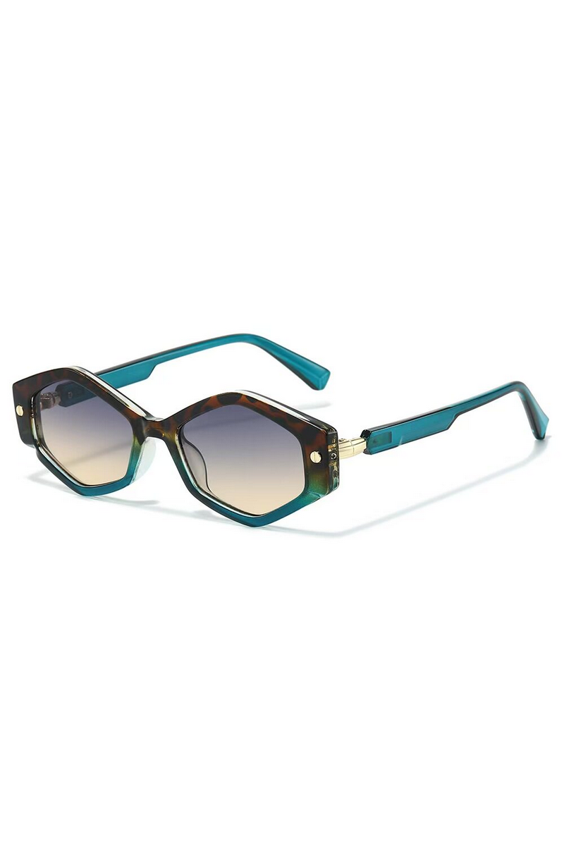 Oversized Studded Hexagon Sunglasses