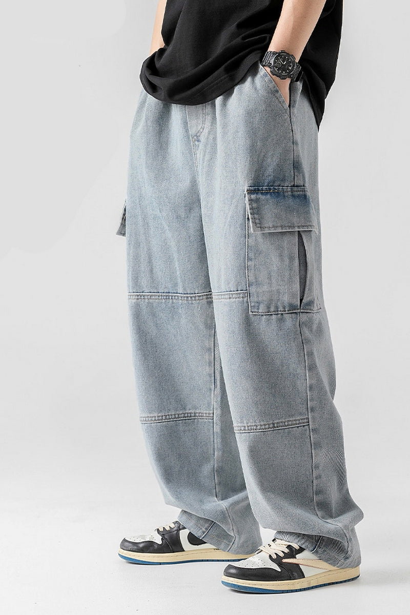 Dual-Pocket Vintage Jeans