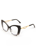 Retro Oversized Metal Cat Eye Sunglasses