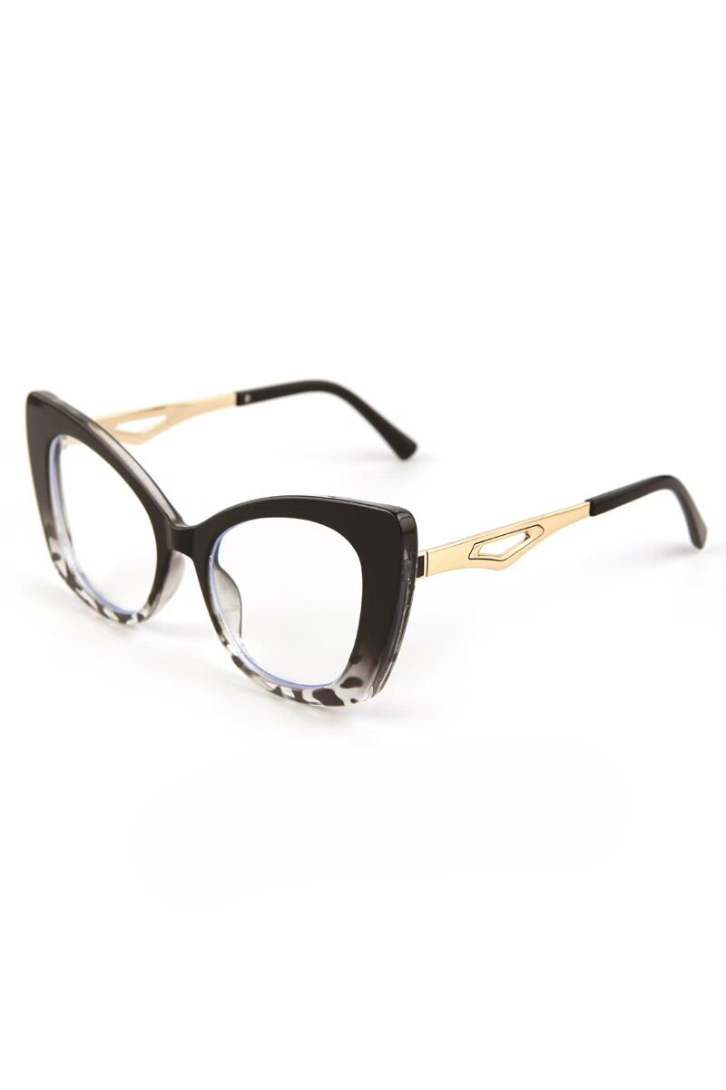 Retro Oversized Metal Cat Eye Sunglasses