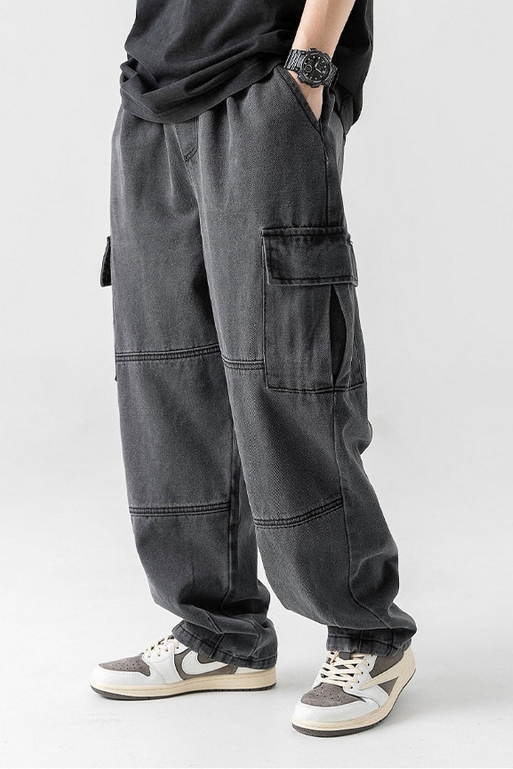 Dual-Pocket Vintage Jeans