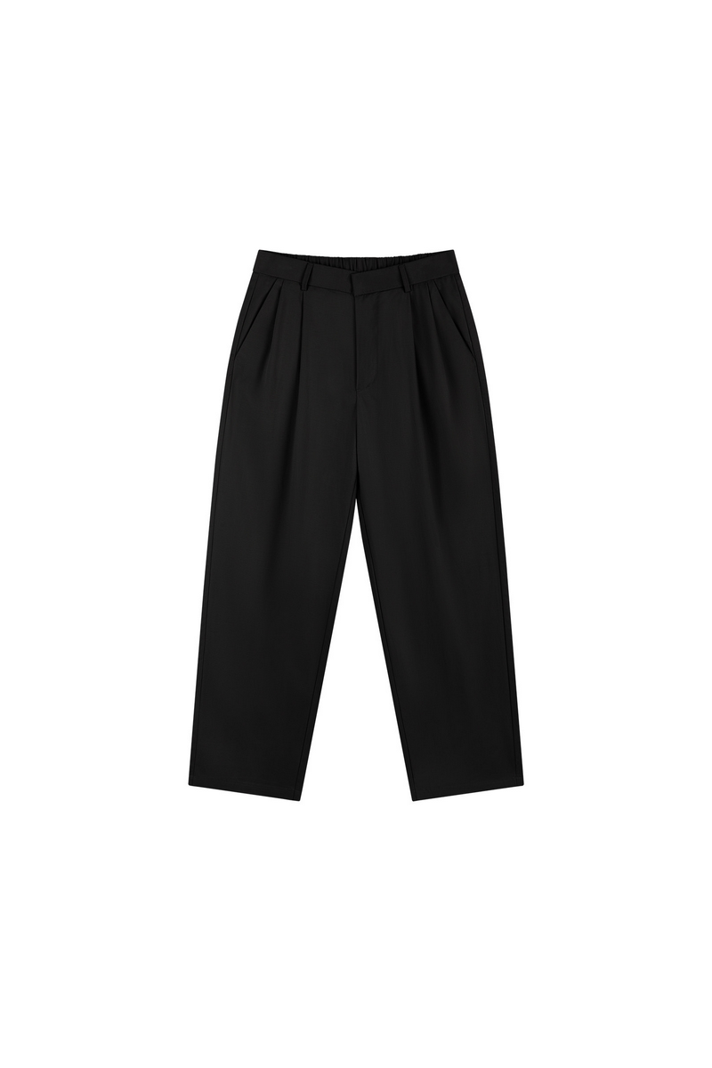 Double Pleat Tapered Pants