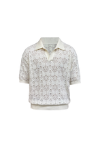 Openwork Leaf Pattern Shirt