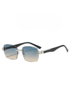 Elegant Rimless Polygon Sunglasses