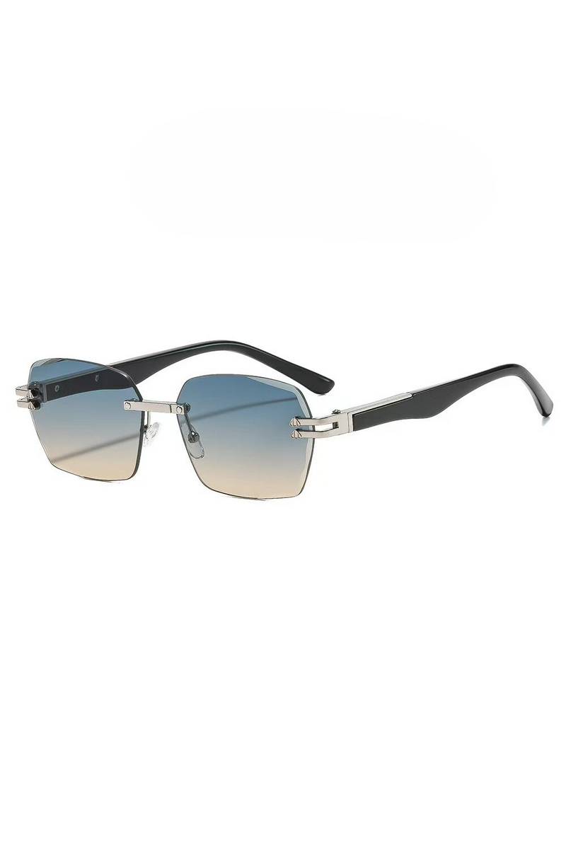 Elegant Rimless Polygon Sunglasses