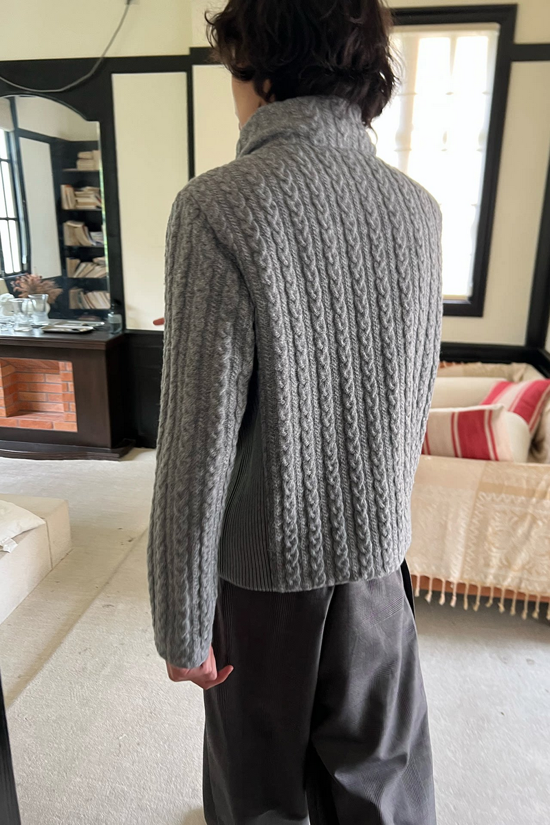 Cable Knit Down Jacket