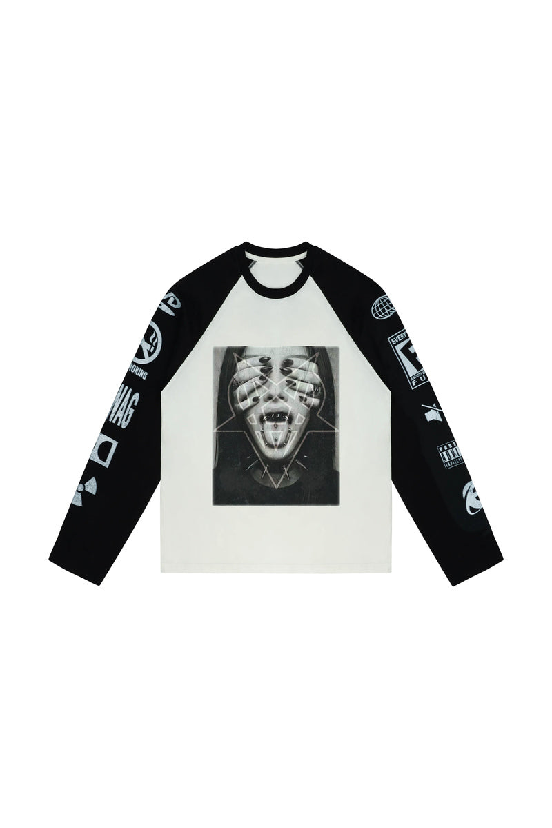 Portrait Graphic Raglan Longsleeve