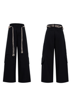 Belted Straight Cut Jeans