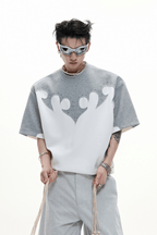 Burnout Rhinestone Cotton Tee