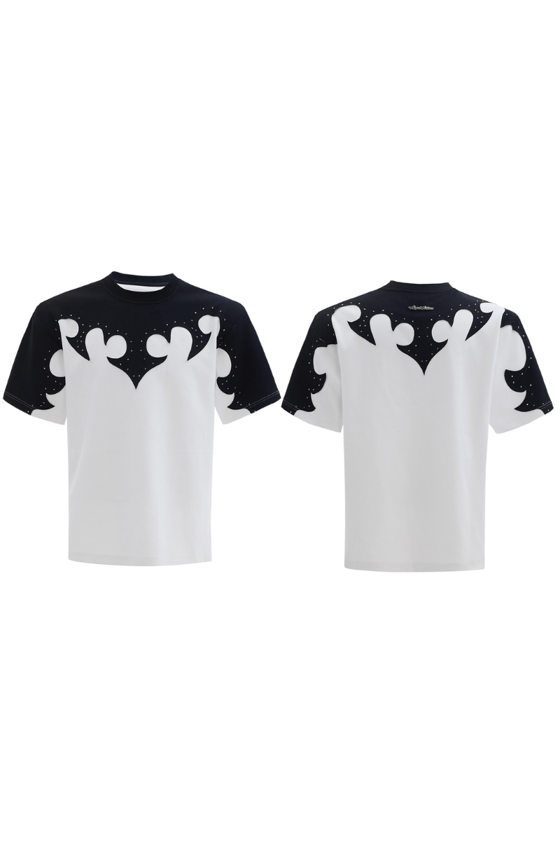 Burnout Rhinestone Cotton Tee