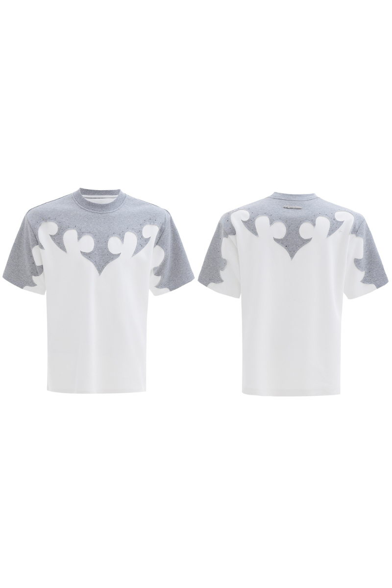 Burnout Rhinestone Cotton Tee