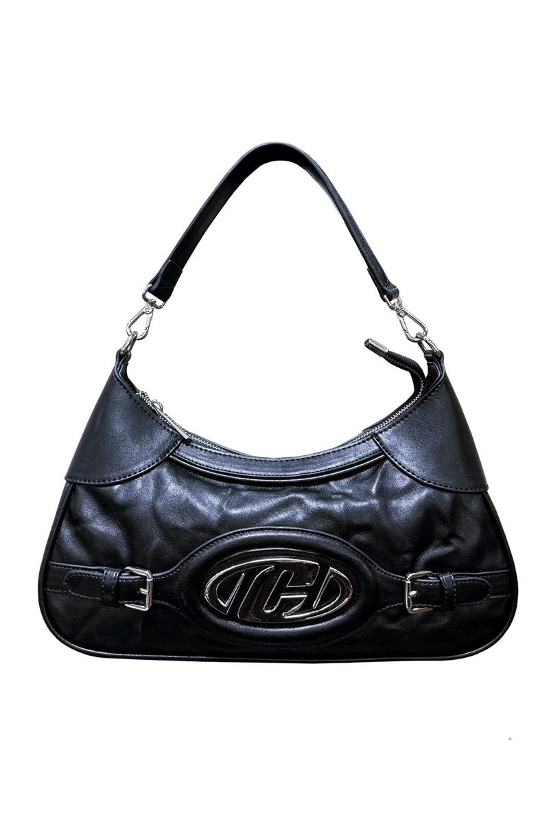 Vintage Leather Logo Handbag