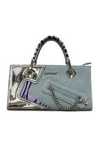 Zebra Chromed Handbag