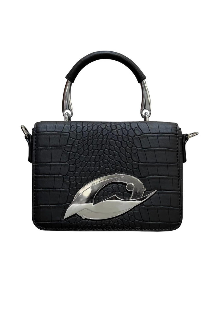 Crocodile Pattern Squared Bag