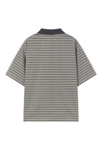 Striped Patchwork Polo Tee