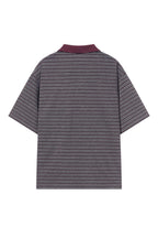 Striped Patchwork Polo Tee