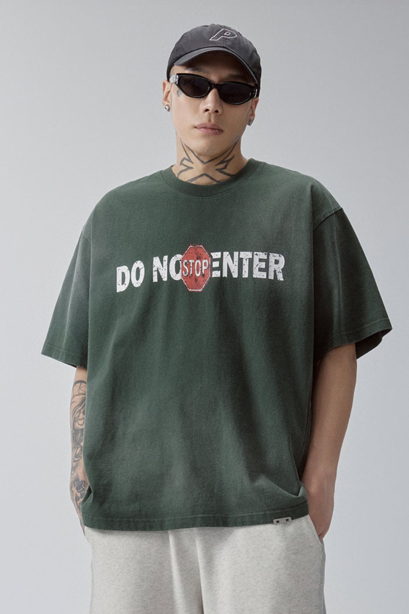 Don't Enter Gradient Washed T-Shirt