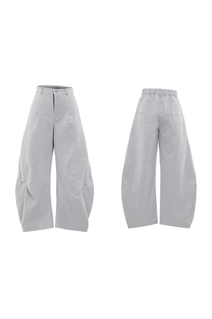 Glitter Pleated Blade Trousers