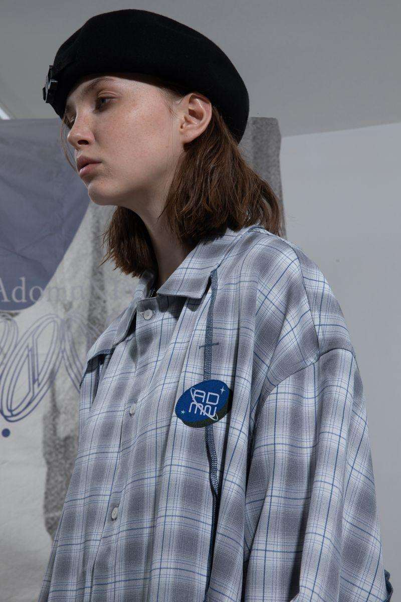 BNP Checkered Stitched L/S Shirt