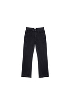 Washed Bootcut Jeans in Washed Black, front view