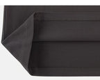 Dark Brown Henley bottom hem detail