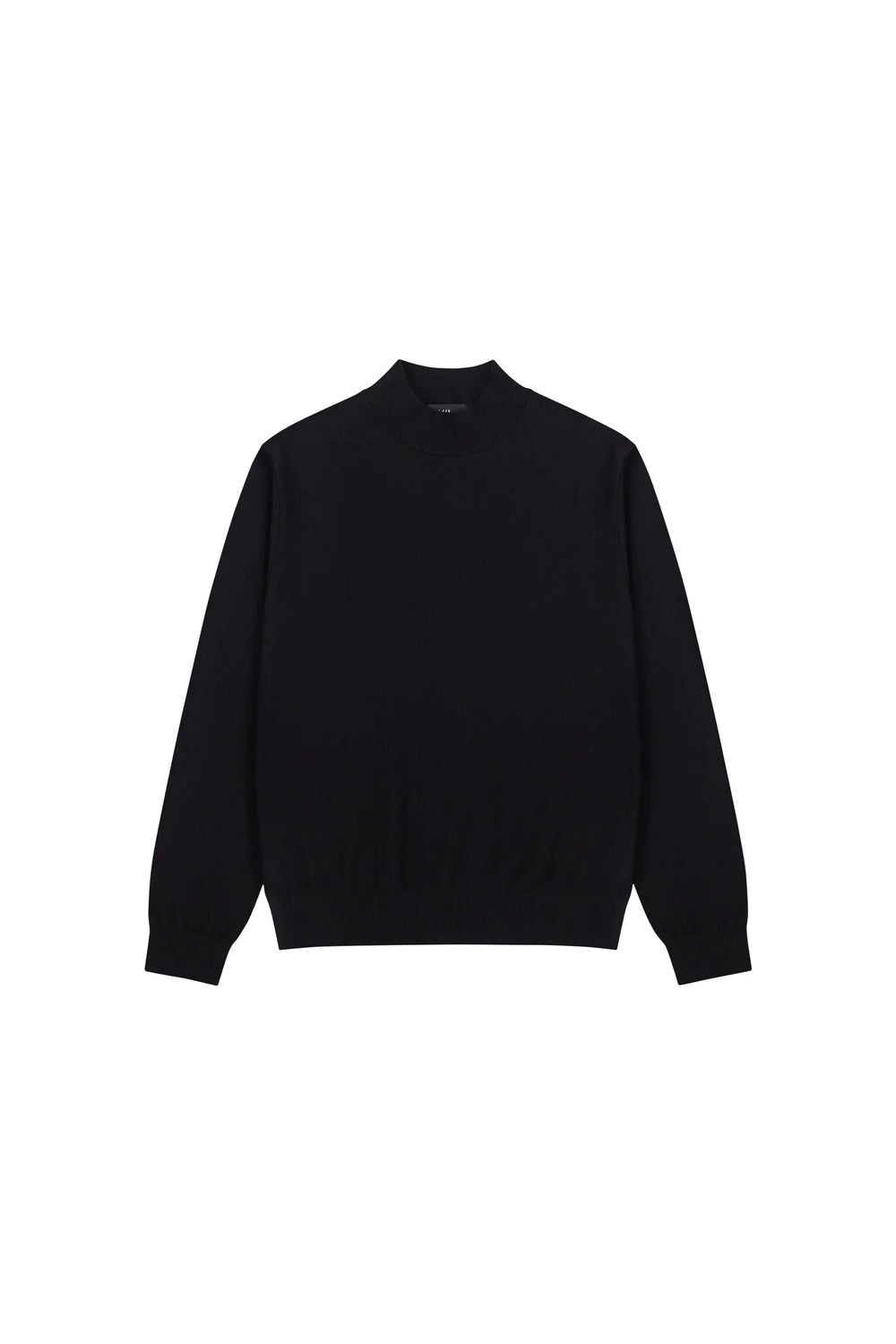 Silk Blend Mock Neck Knit Sweater