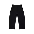 Relaxed Curved Leg Jeans in Washed Black, back view